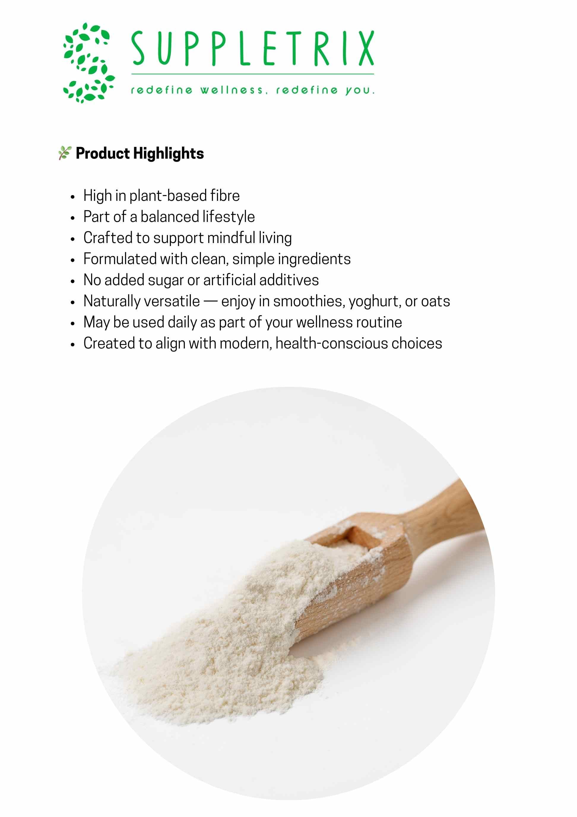 SUPPLETRIX SLIMBLEND – High-Fibre Dietary Supplement | Strawberry